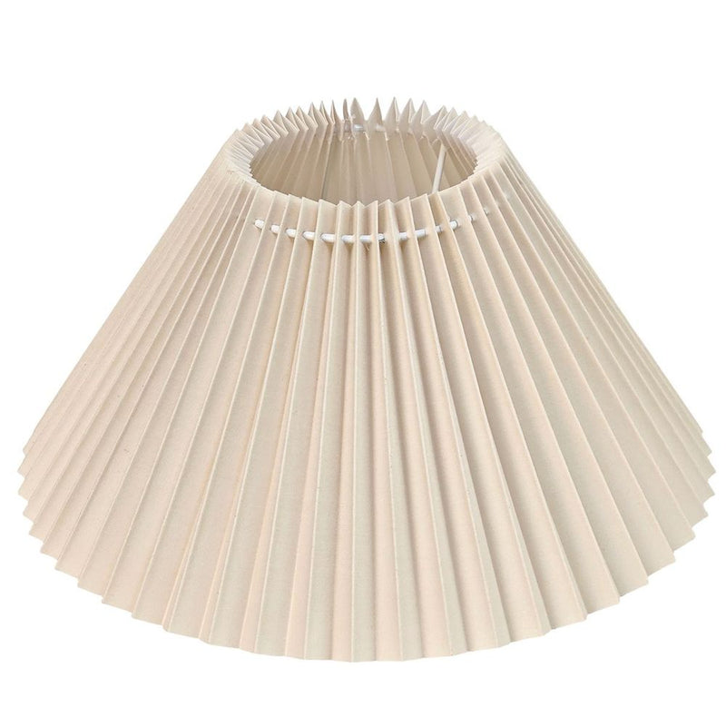 Anya Pleated Empire Lamp Shade in Off White – Medium – view 2