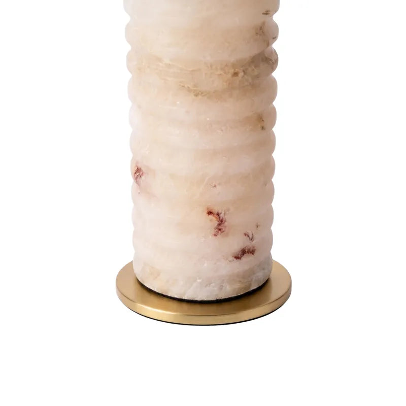 Amara Alabaster Table Lamp – styled view