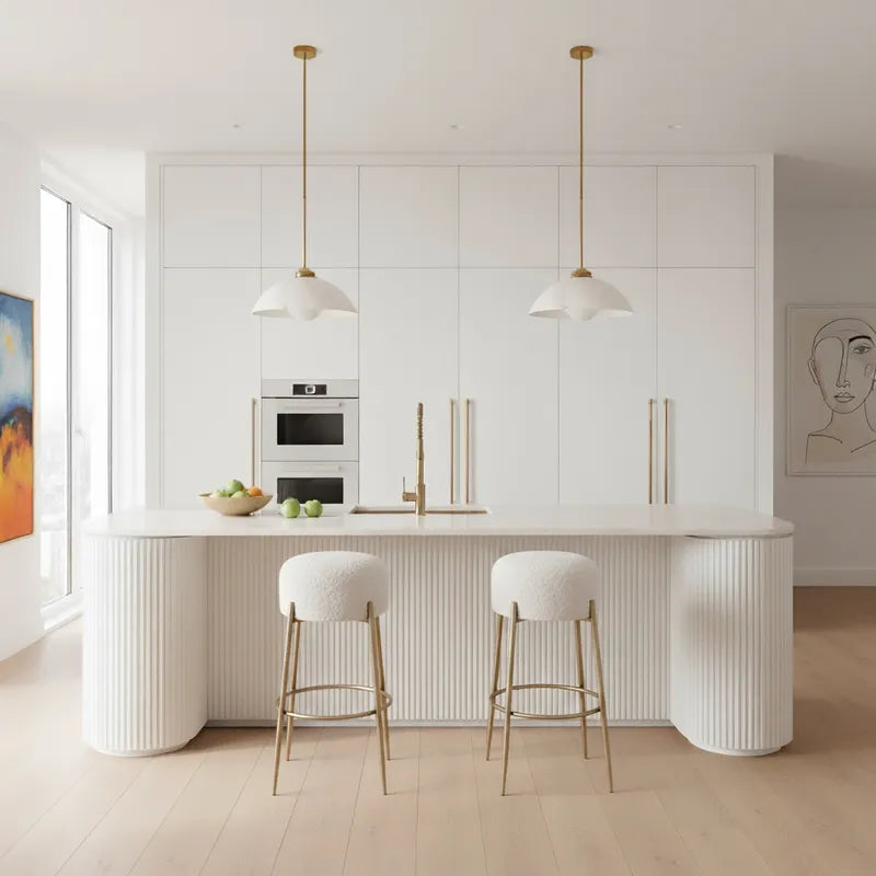 Aurelia Alabaster-Look Pendant Light – product view