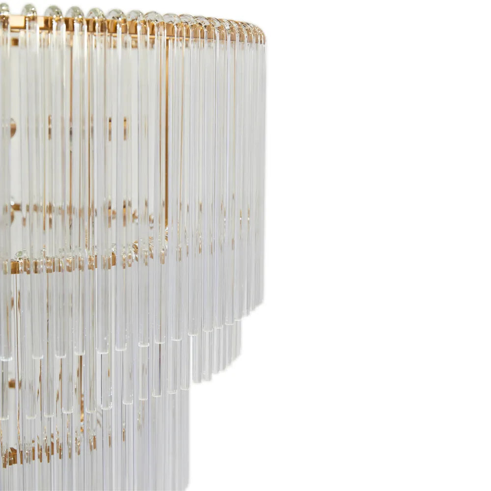 Monaco Three-Tier Crystal Chandelier – detail view
