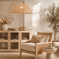 Noosa Rattan Dome Pendant Light – product view