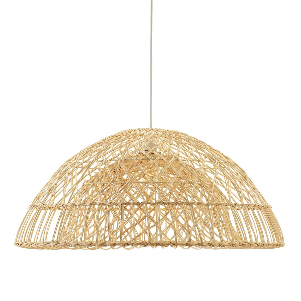 Noosa Rattan Dome Pendant Light – detail view