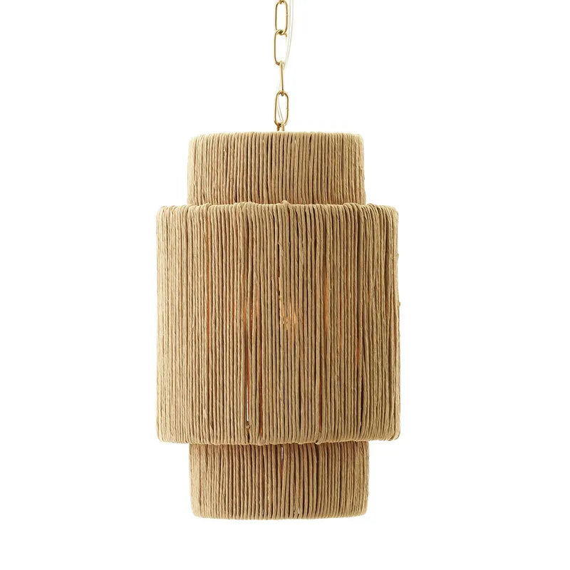 Soleil Woven Pendant Light – detail view