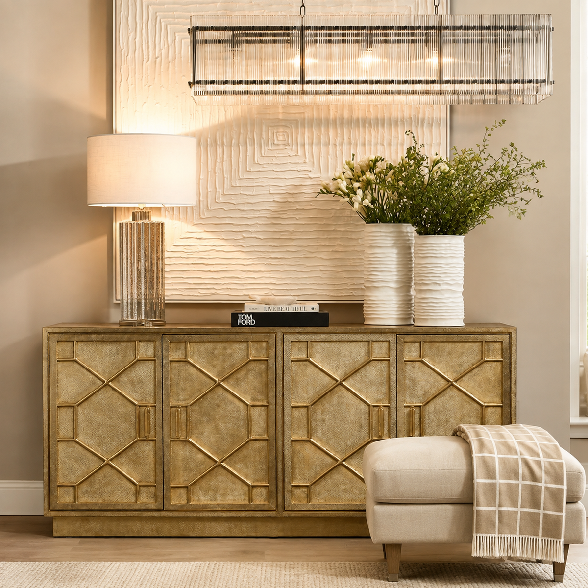Allure Mercury Glass Table Lamp