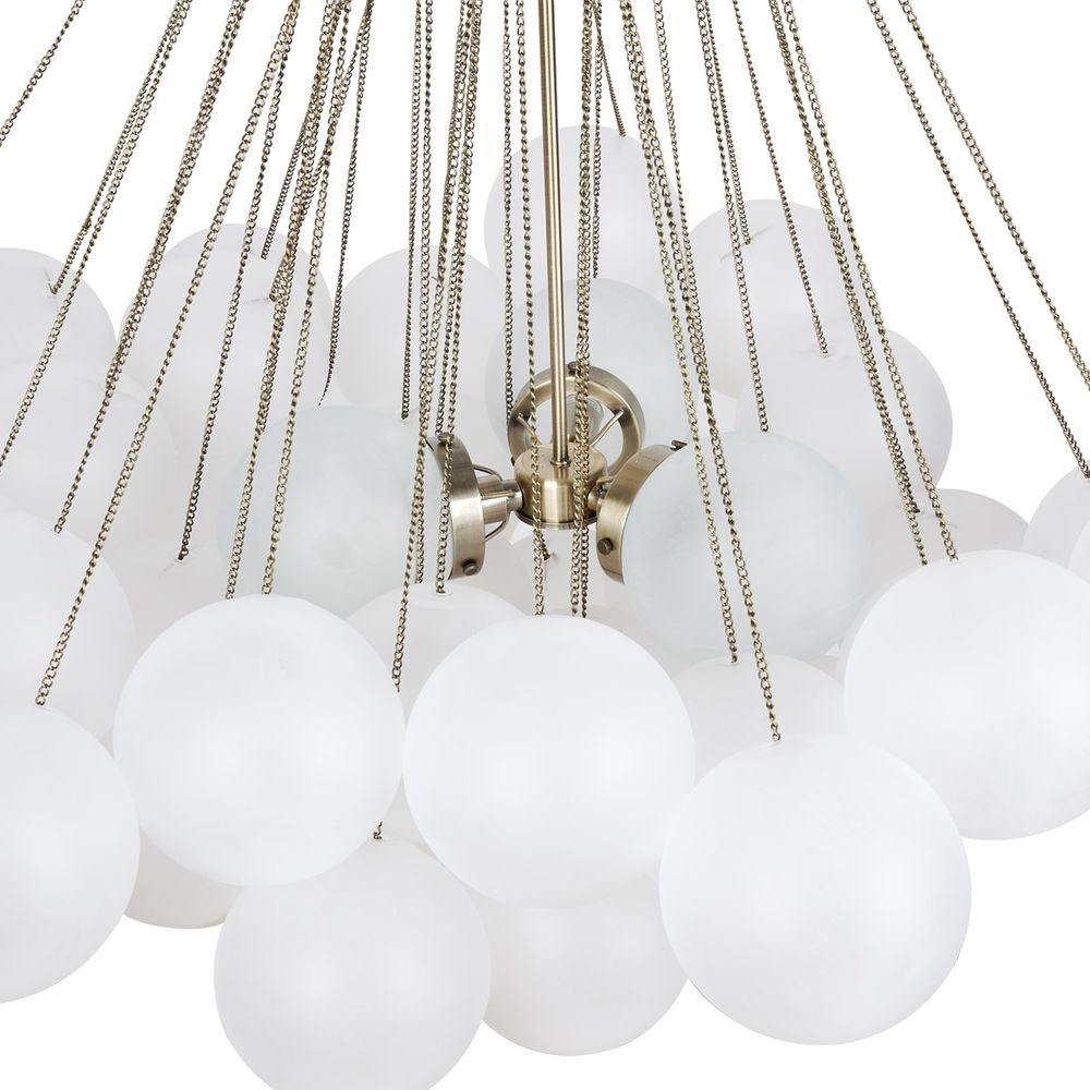 Cloud Glass Globe Pendant Light – Large – view 4