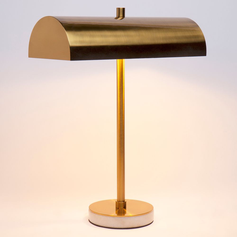 Hamlin Brushed Brass Desk Lamp – view 2