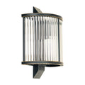 Hayworth Fluted Glass Wall Sconce in Antique Black – product view