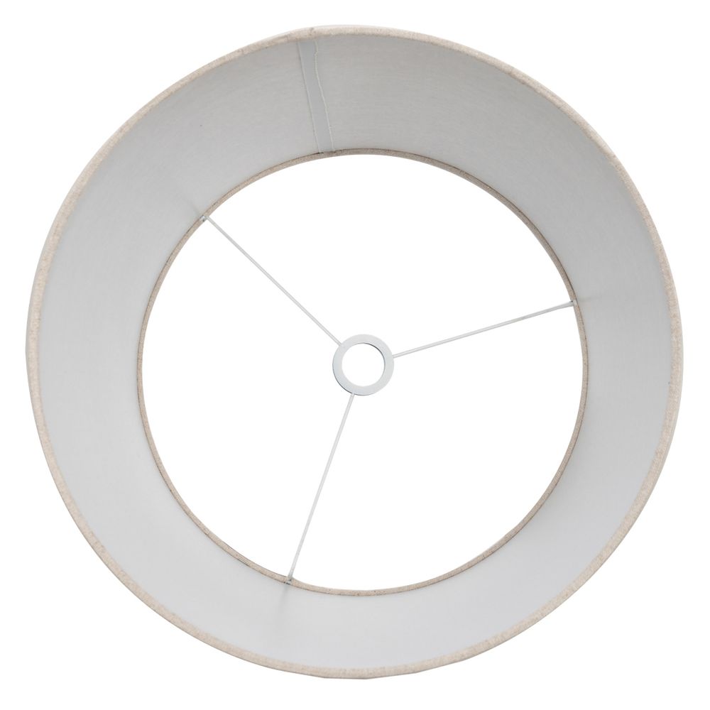 Larissa Linen Drum Lamp Shade in Natural – view 2