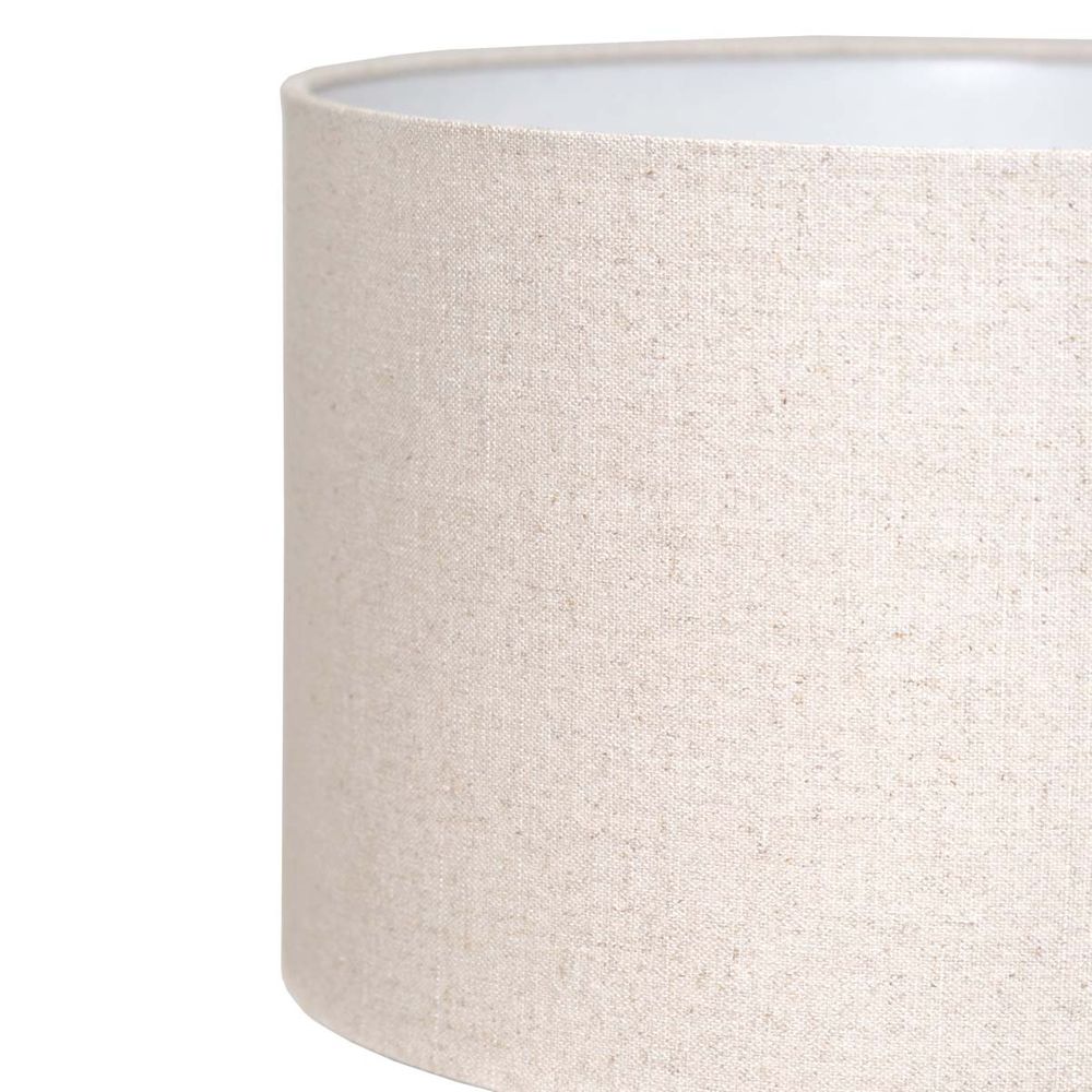 Larissa Linen Drum Lamp Shade in Natural – view 3