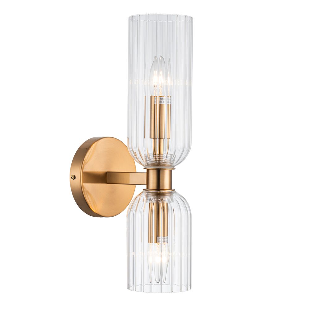 Hepburn Ribbed Glass Wall Sconce – view 5
