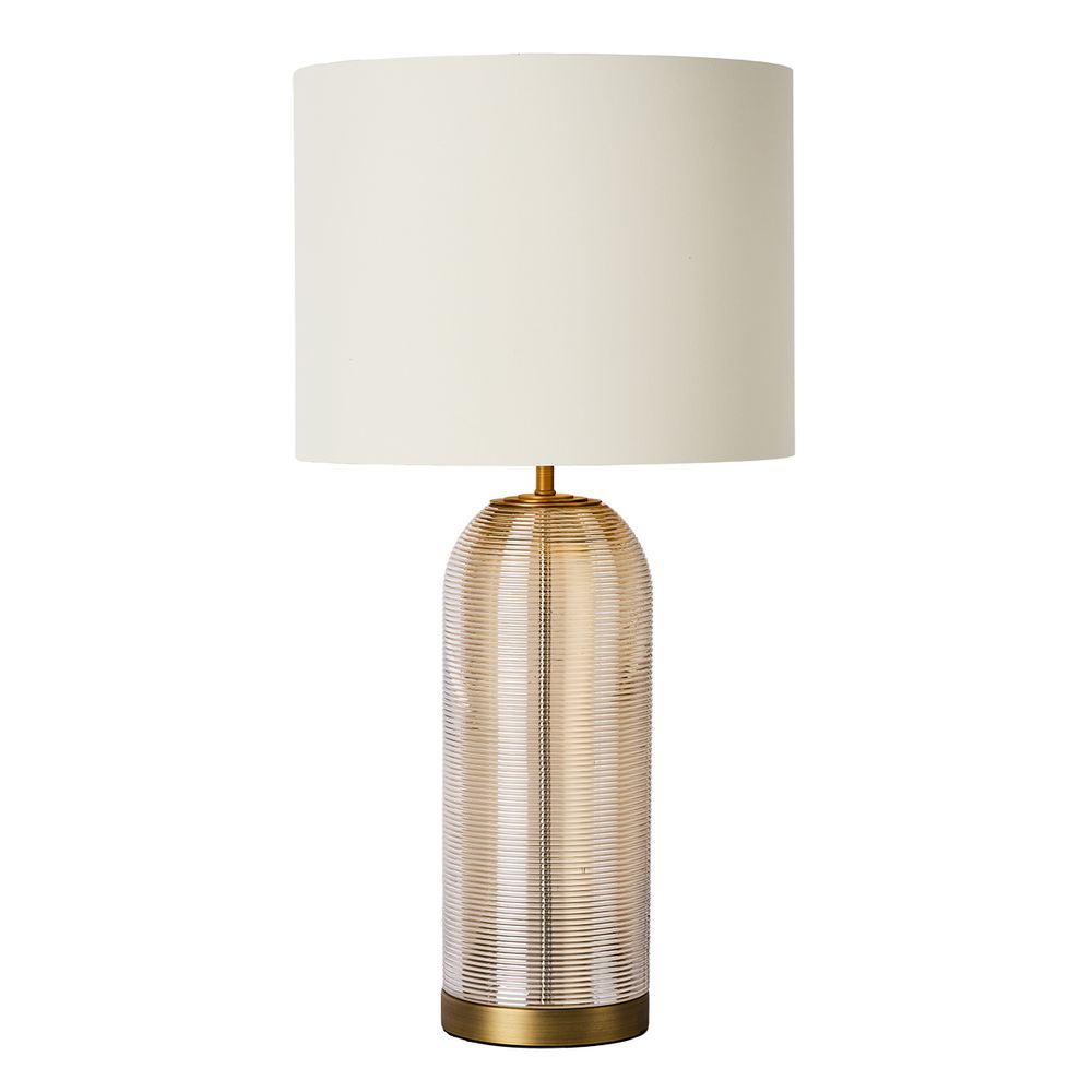 Alistair Ribbed Glass Table Lamp – product view