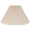 Anya Pleated Empire Lamp Shade in Off White – Small – product view