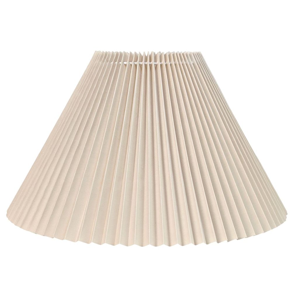 Anya Pleated Empire Lamp Shade in Off White – Small – product view