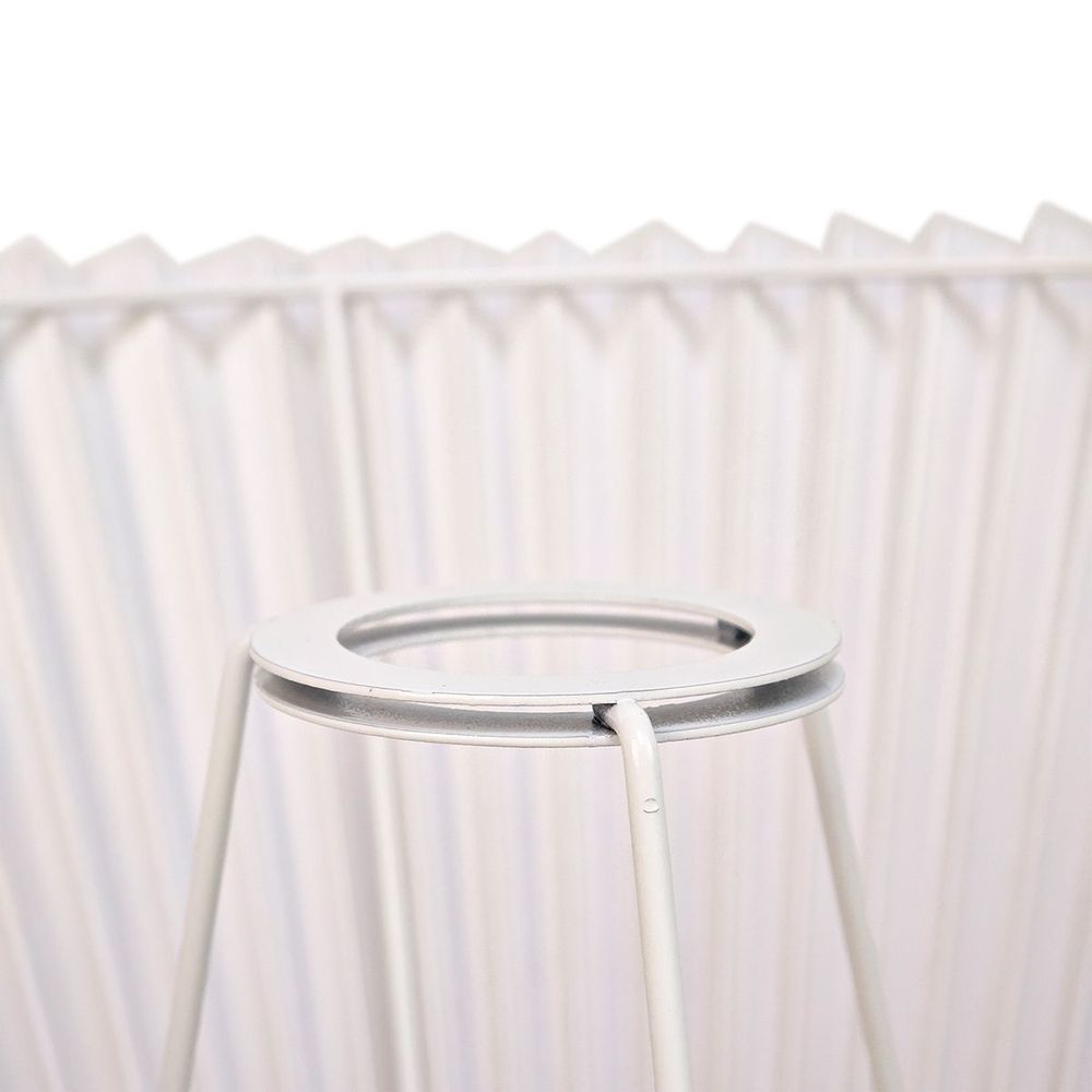 Anya Pleated Empire Lamp Shade in Off White – Small – view 2