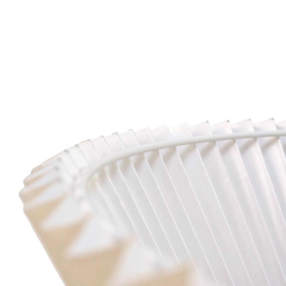Anya Pleated Empire Lamp Shade in Off White – Small – view 4