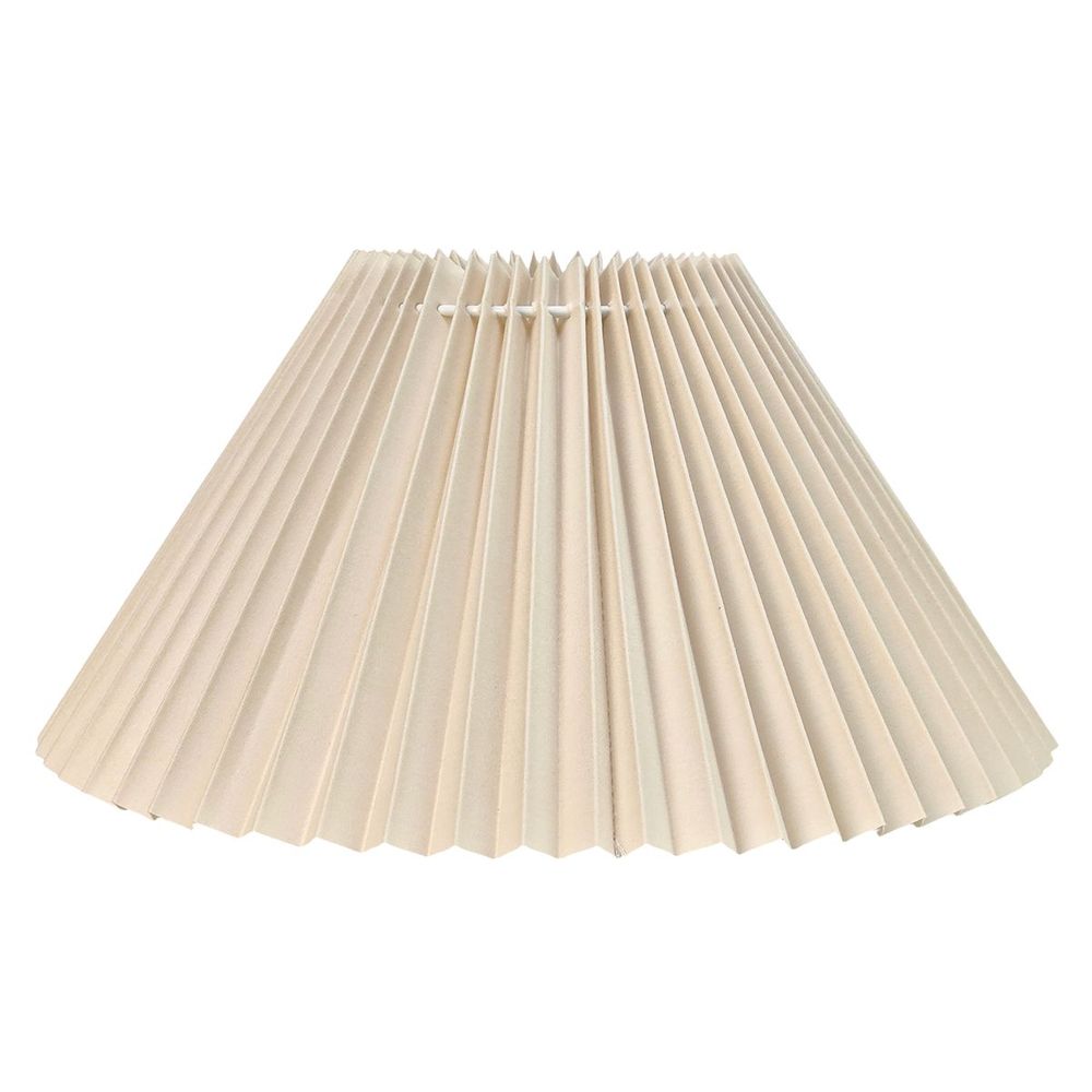 Anya Pleated Empire Lamp Shade in Off White – Medium – product view