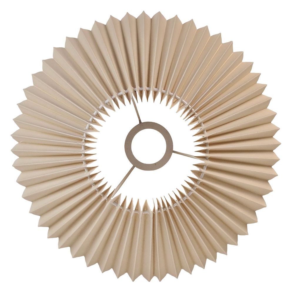 Anya Pleated Empire Lamp Shade in Off White – Medium – view 5