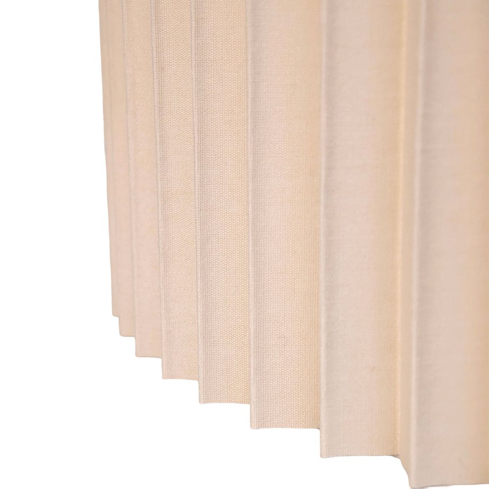 Nina Pleated Drum Lamp Shade – Off White – view 3
