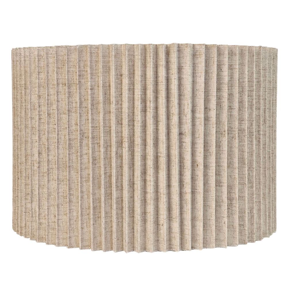 Nina Pleated Drum Lamp Shade – Natural – view 2